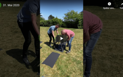 Plancha-Grill aufbauen