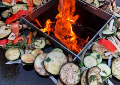 Plancha-Grill Gemüse
